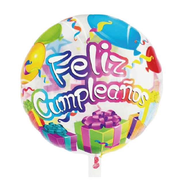 Globo Transparente 18" Feliz Cumpleaños Balloons 1 Uni