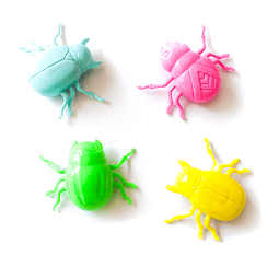 Escarabajo Color Pastel Fricción 12 Uni