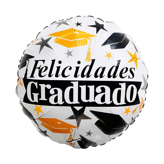 Globo Foil 18" Felicidades Grad 1 Uni