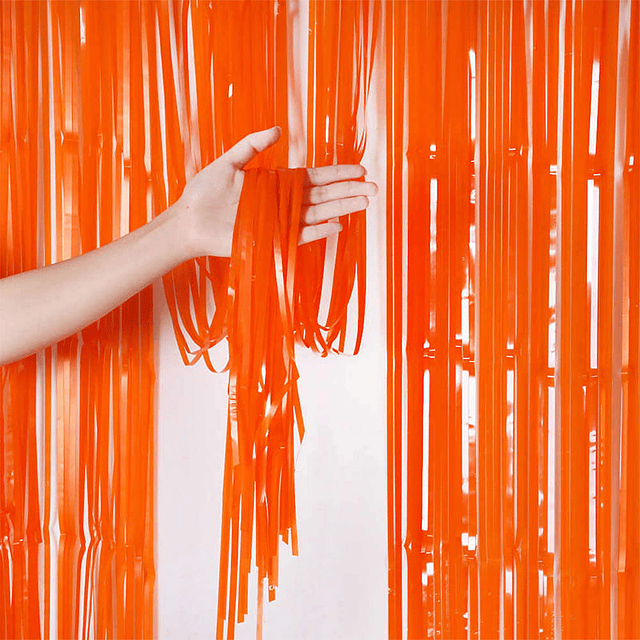 Cortina Naranja 240X100 cm. 1 Uni