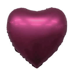 Globo Foil 18" Corazón Metal Fucsia 1 Uni