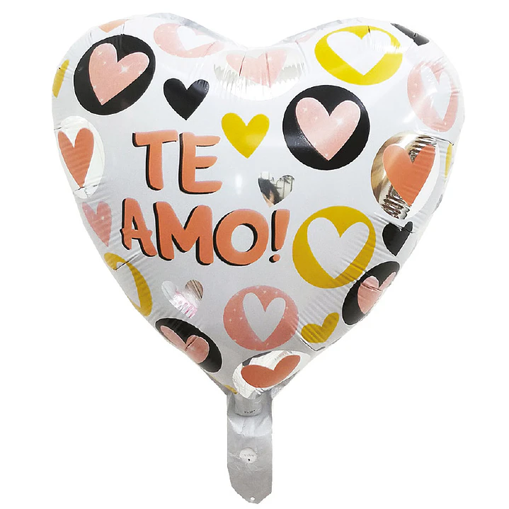 Globo Corazón Te Amo Damasco 1 Uni
