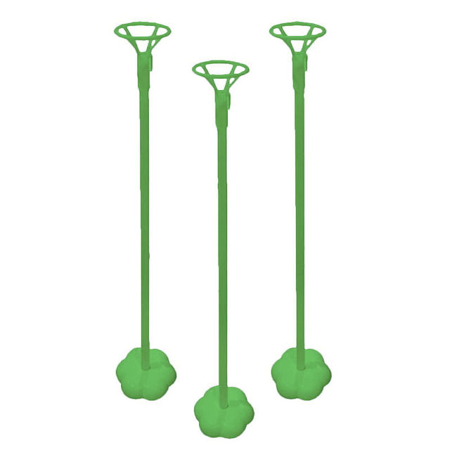 Set Varilla 40cm Con Base Verde Lima 3 Uni