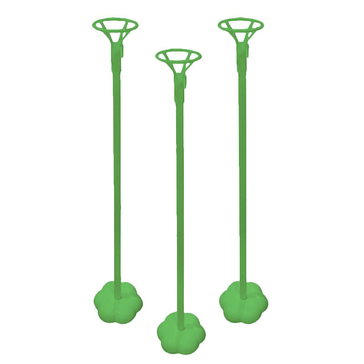 Set Varilla 40cm Con Base Verde Lima 3 Uni