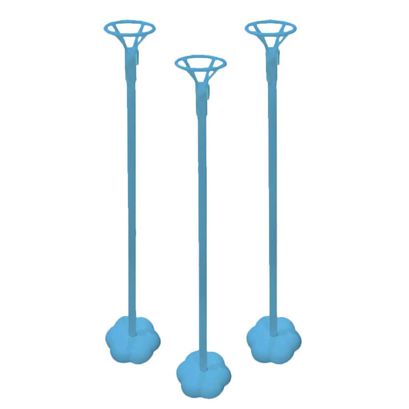 Set Varilla 40cm Con Base Celeste 3 Uni