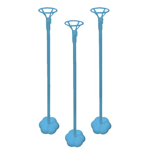 Set Varilla 40cm Con Base Celeste 3 Uni