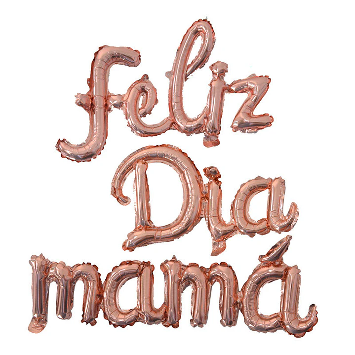 Globo Feliz Día Mamá Cursiva Cobre 1 Uni