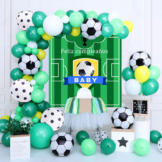Feliz cumpleaños  Decoracion cumpleaños de futbol, Fiestas de cumpleaños  de fútbol, Fiesta de cumpleaños de fútbol