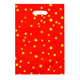 Bolsa Stars Metalizada Rojo 10 Uni