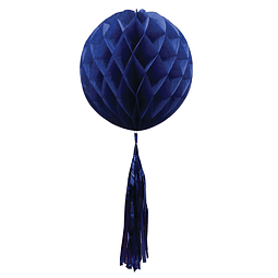 Deco Papel Bola con Porra Azul 30CM 1 Uni