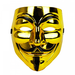 Máscara Anonymous Dorado 1 Uni