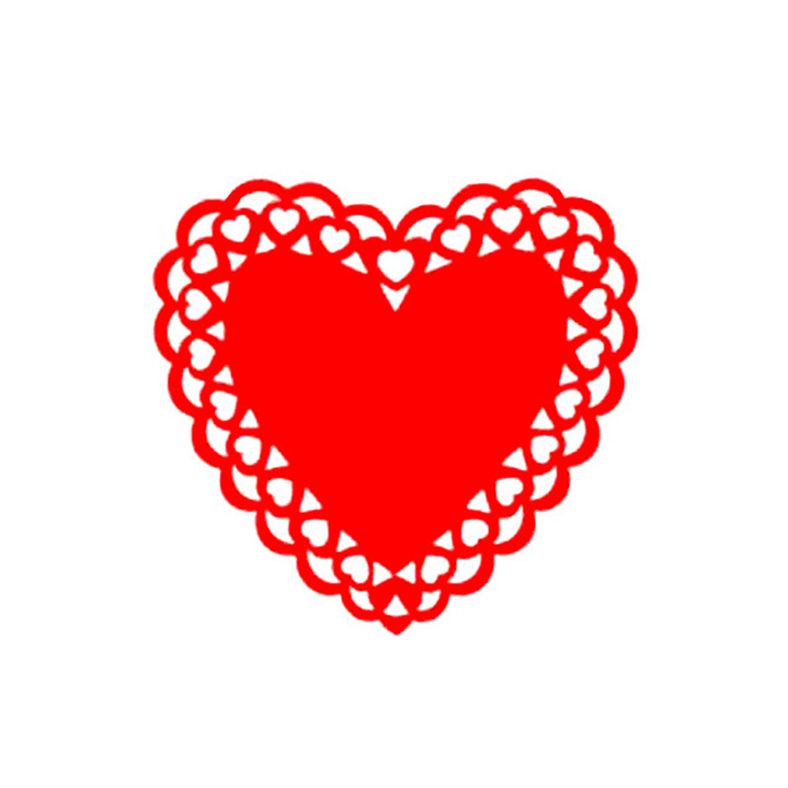 Guirnalda Corazón Broderie Rojo 3M 1 Uni 2