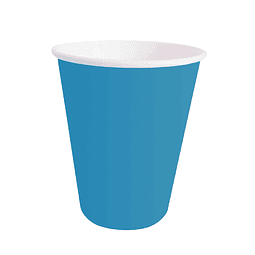 Vaso Polipapel 250Cc Turquesa 20 Uni