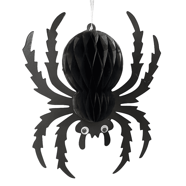 Deco Araña Papel Negro 24 Cm 1 Uni