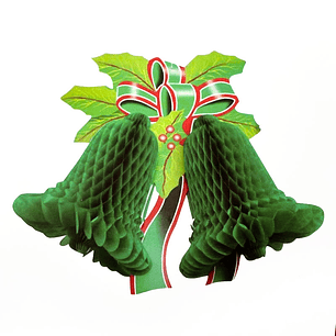 Deco Campana Navidad Verde