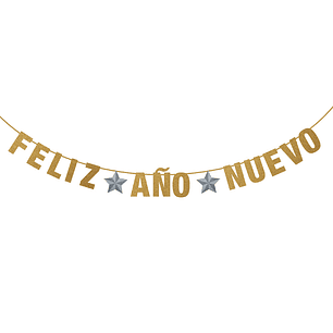 Guirnalda Feliz Año Nuevo Estrella 1 Uni