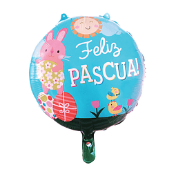 Globo 18" Feliz Pascua Jardín 1 Uni