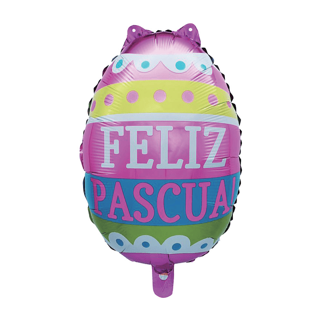 Globo Huevo Feliz Pascua 32*46cm 1 Uni