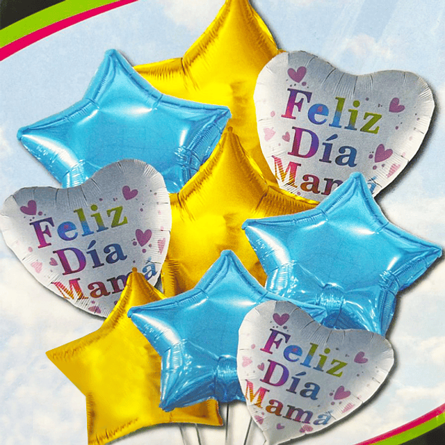 Set 9 Gl Cel/Ama Feliz Día Mamá 1 Uni