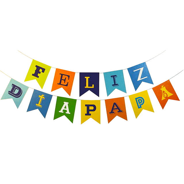 Guirnalda Banderín Feliz Día Papá 1 Uni