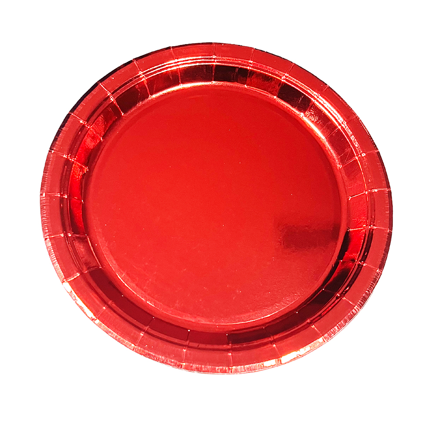 Plato 18cm Metal Effect Rojo 6 Uni