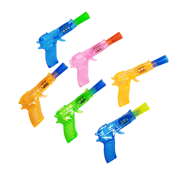 Pistola C/Luz 5cm Colores Surtidos 6 Uni