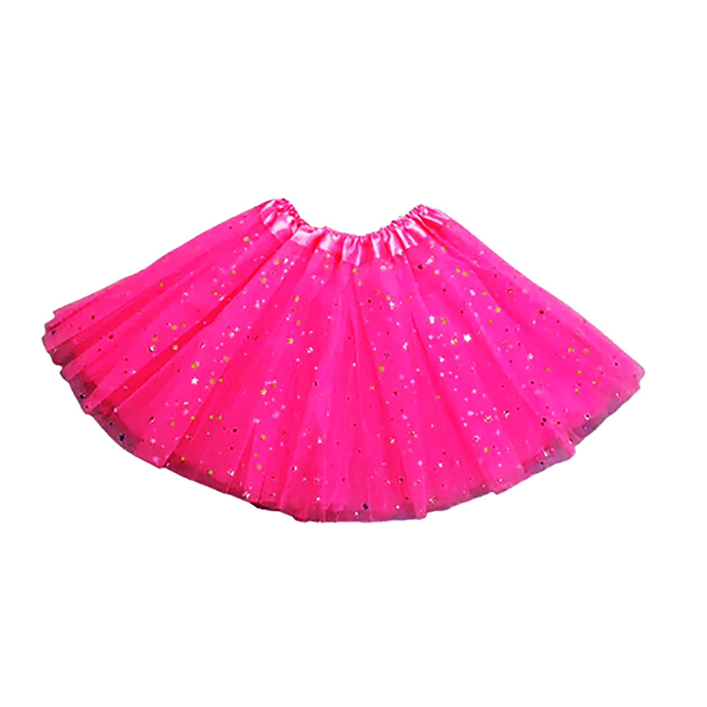 Tutu Fucsia Glitter Dorado 1 Uni