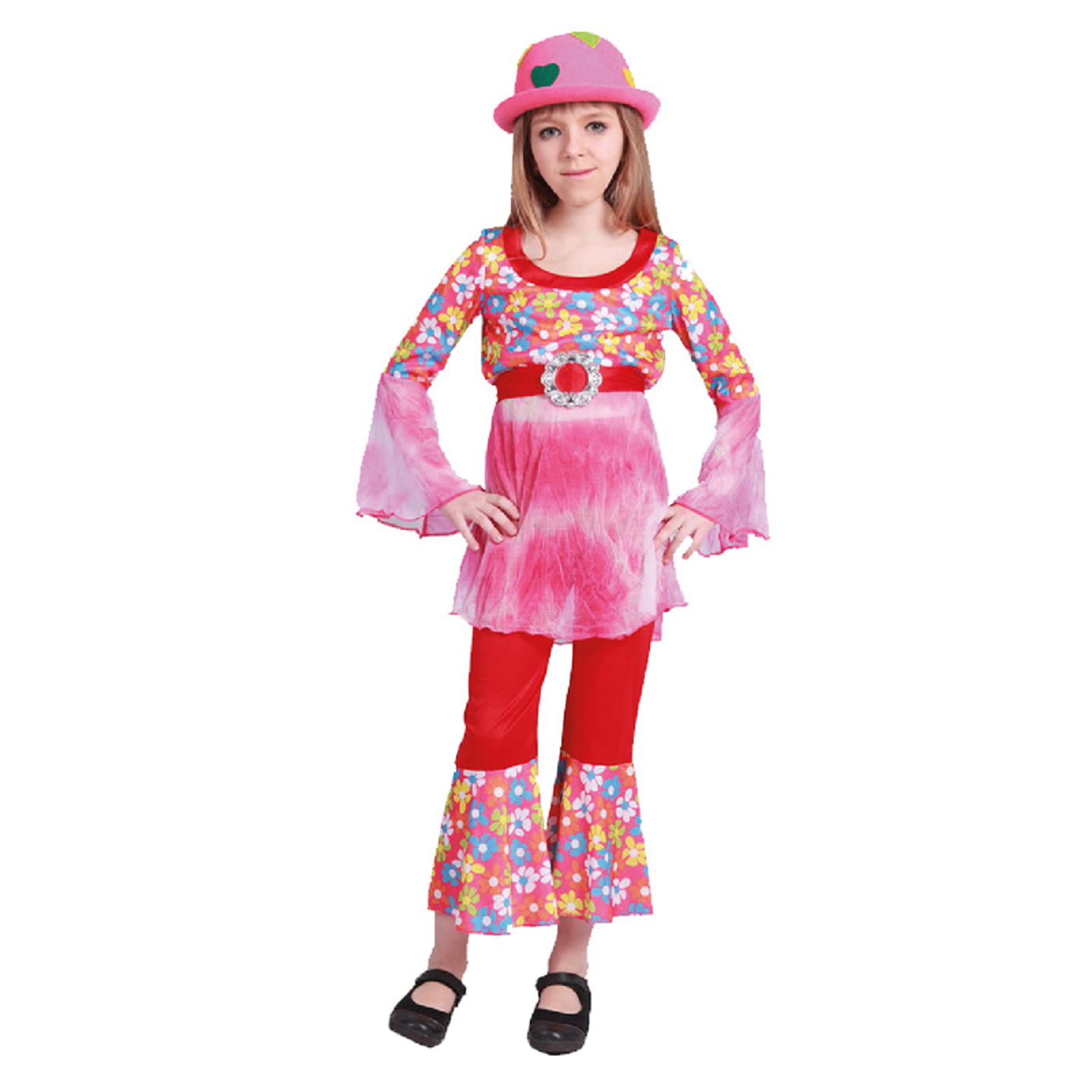 Disfraz Niña Hippie Talla 4-6 1 Uni