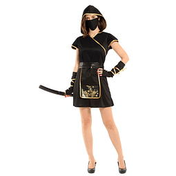 Disfraz Mujer Ninja Talla Única 1 Uni