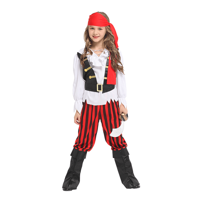 Disfraz Chica Pirata Talla 7-9 Años 1 Uni