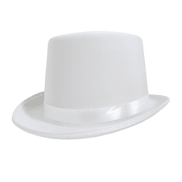 Sombrero Copa Blanco 1 Uni