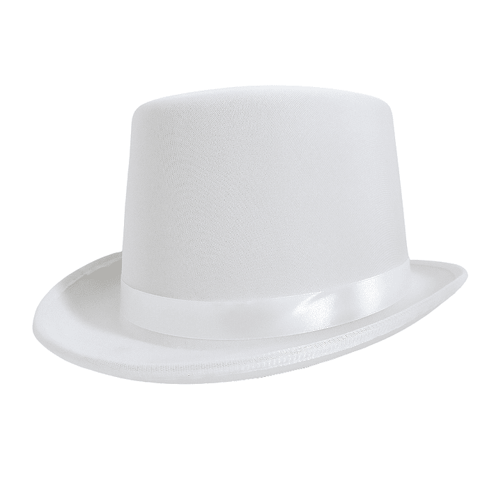 Sombrero Copa Blanco 1 Uni