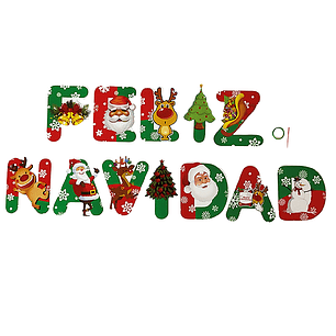 Guirnalda Feliz Navidad Árbol 