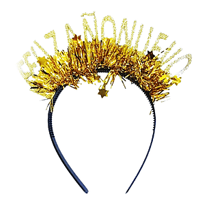 Cintillo Feliz Año Nuevo Dorado 1 Uni