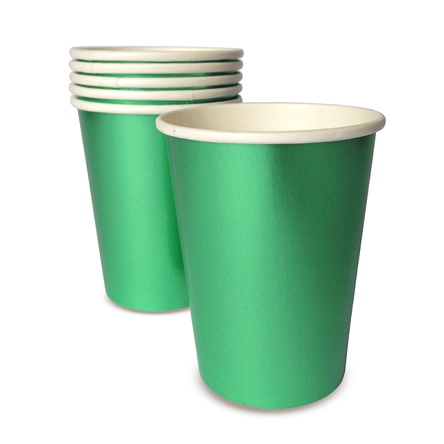 Vaso Metal Effect Verde 6 Uni