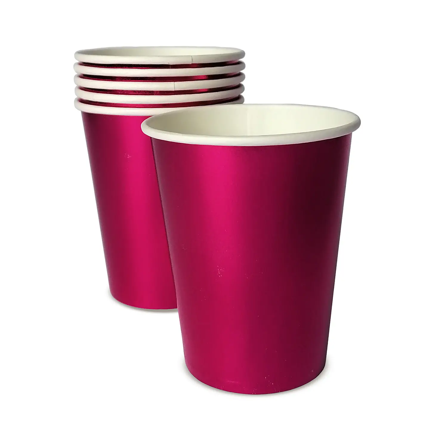 Vaso Metal Effect Fucsia 6 Uni 1