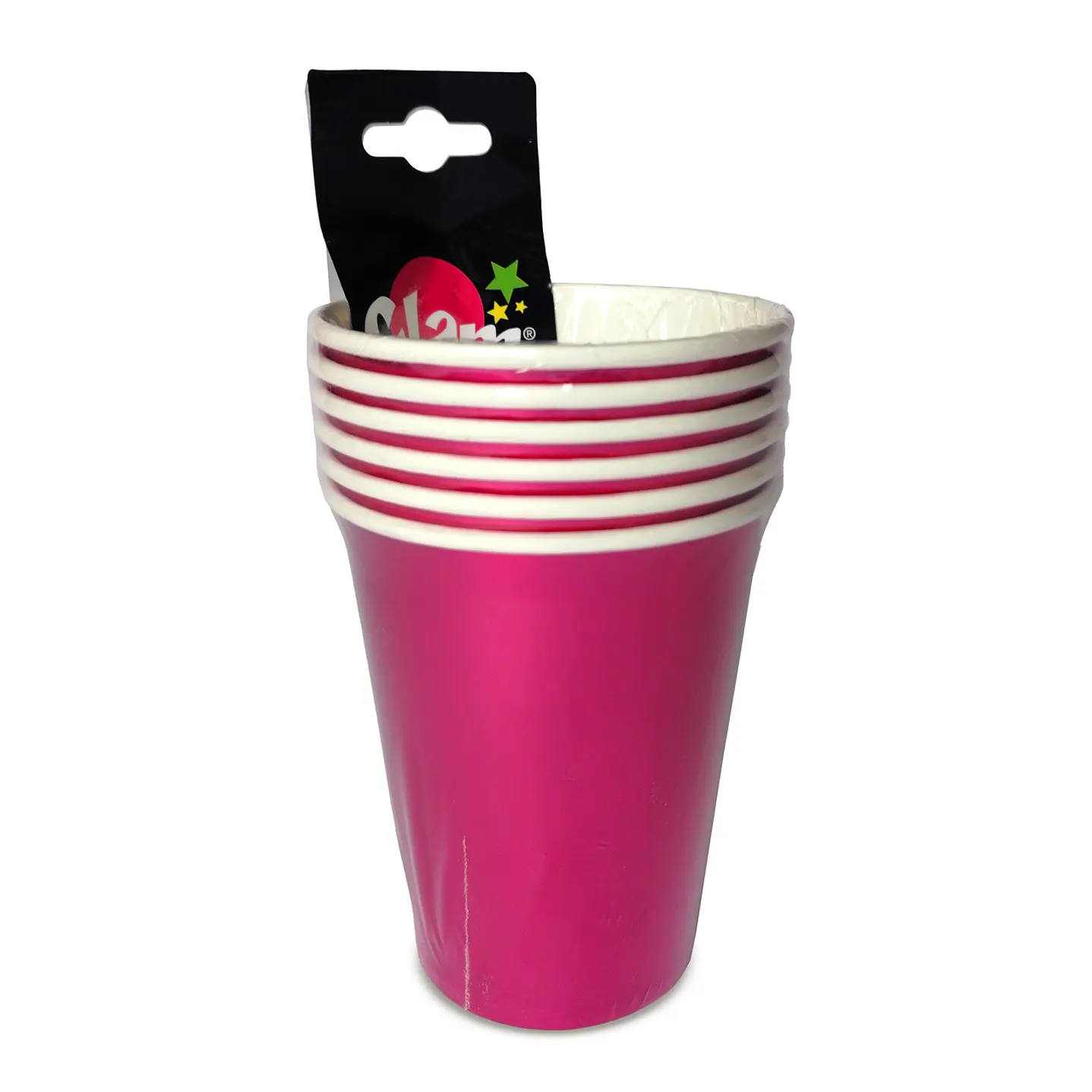 Vaso Metal Effect Fucsia 6 Uni 2