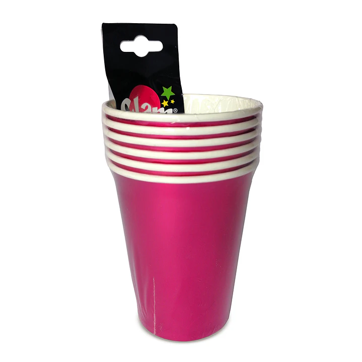 Vaso Metal Effect Fucsia 6 Uni 2