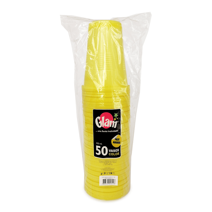 Vaso Plastico Amarillo 300 Cc 50 Uni 2