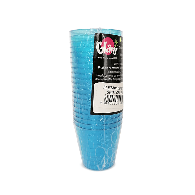 Vaso Shot Celeste 20 Uni