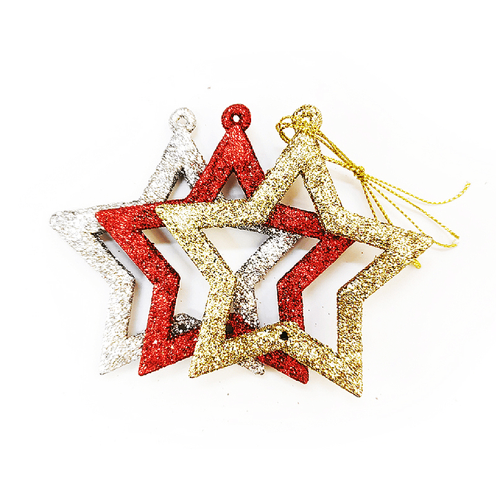 Deco Estrella Calada Colores Surtidos