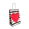 Bolsa Corazón Diseños/Surtidos 21x15x8cm 1 Uni