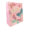 Bolsa de Regalo Happy Birthday P&B 32x26x10cm 1 Uni