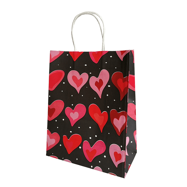 Bolsa Corazón Diseños/Surtidos 27x21x11cm 1 Uni