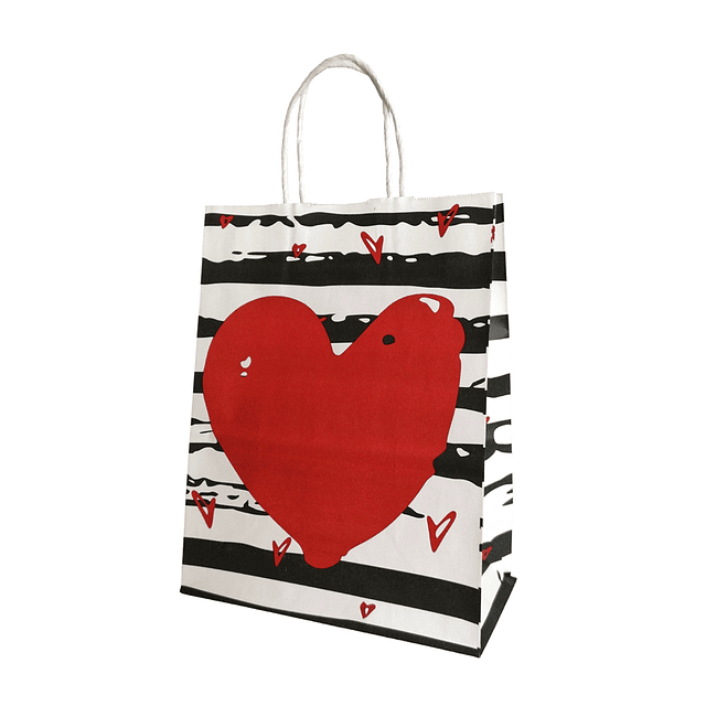 Bolsa Corazón Diseños/Surtidos 27x21x11cm 1 Uni