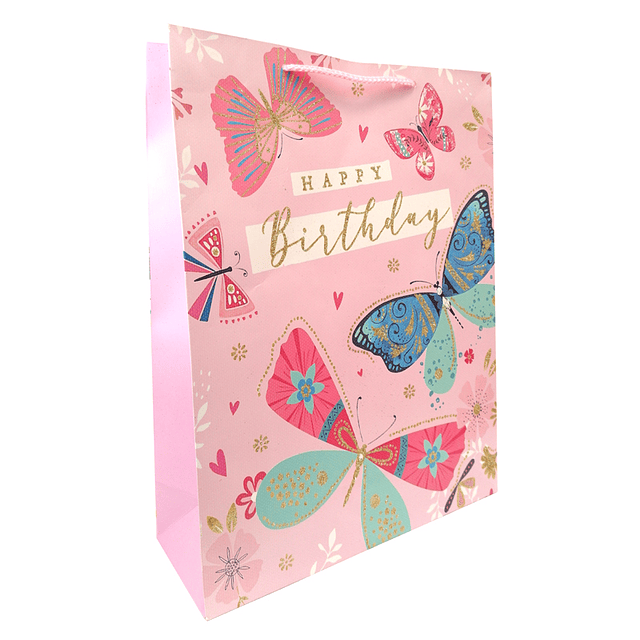 Bolsa Regalo Happy Birthday P&B 40x31x12cm 1 Uni