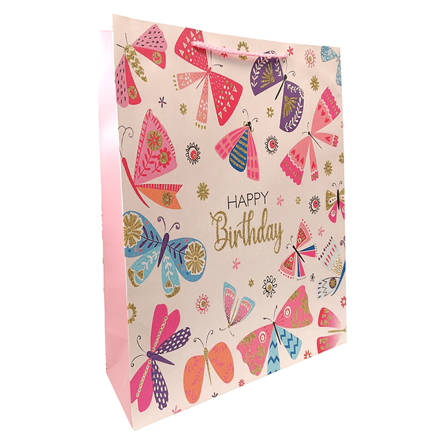 Bolsa Regalo Happy Birthday P&B 40x31x12cm 1 Uni