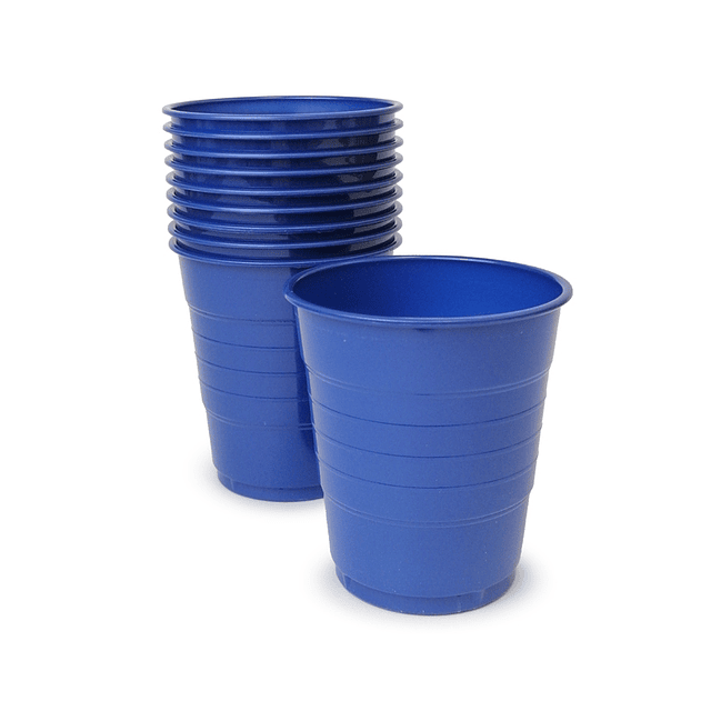 Vaso Plástico 350cc Azul 10 Uni
