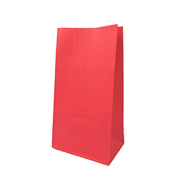 Bolsa Papel Roja 24x13x8cm 12 Uni
