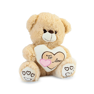 Peluche Oso Te Amo Con Corazon 25 Cm 1 Uni